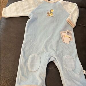 Disney Light Blue Winnie the Pooh Footie